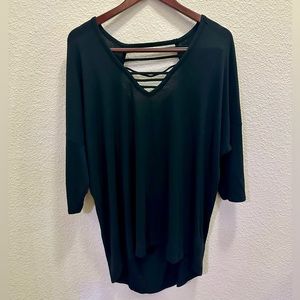 Express Black Tunic Top Size XL